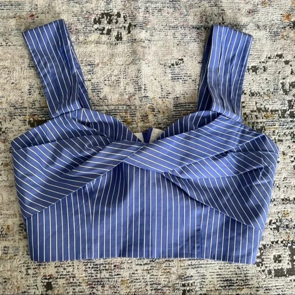 Babaton 1-01 Ida Cotton striped Crop top - Picture 5 of 8